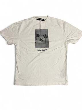 Palm Angels Palms Boulevard Classic Cotton Tee White